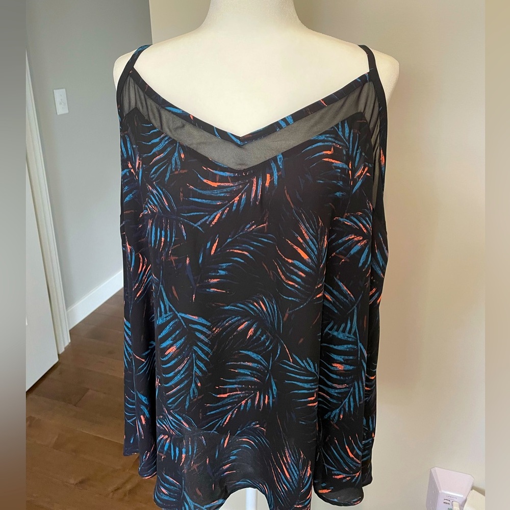 Torrid, 3, black palm tank